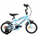 Bicicleta de Criança Roda 12" Preto e Azul - 92176
