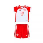 adidas Conjunto FC Bayern Primeiro Equipamento 23/24 White-Red 86 cm - IB1489-86 cm