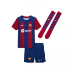 Nike Conjunto FC Barcelona Primeiro Equipamento 23/24 Jr Deep Royal Blue-Noble Red-White 122 - 128 cm - DX2801-456-122 - 128 cm