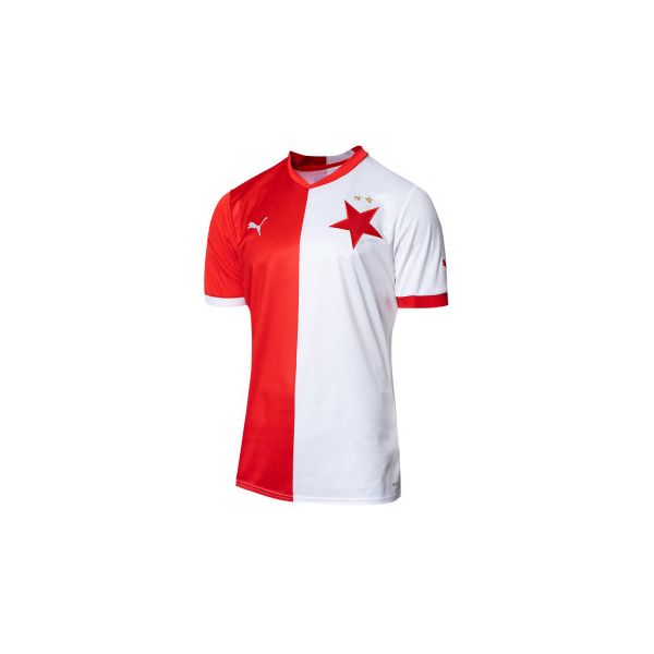 Puma Camisola SK Slavia Praga Primeiro Equipamento Replica 22/23 White-Red  S - 765791-01-S