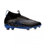 Nike Chuteiras Jr Zoom Mercurial Superfly 9 Academy FG/MG Jr Black-Chrome-Hyper Royal 37 1/2 - DJ5623-040-37 1/2