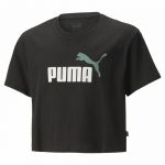 Puma T-Shirt Infantil Logo Cropped Preto 43450-54172, 11-12 Anos