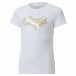 Puma T-Shirt Infantil Alpha Branco 7122-12856, 11-12 Anos