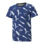 Puma T-Shirt Infantil Aop Azul Escuro 6675-11263, 9-10 Anos
