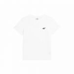 4F T-Shirt Infantil JTSD001 Branco 12023-29270, 14-15 Anos