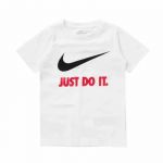 Nike T-Shirt Infantil Swoosh Just do It Branco 7335-13640, 5-6 Anos