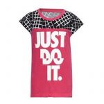 Nike T-Shirt Infantil 848-A72 Cor de Rosa 100 % Algodão 6536