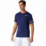 Asics T-Shirt Homem Court Ss Azul 8119-15618, S