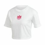 adidas T-Shirt Mulher Adicolor 3D Trefoil Branco 8470-16979, 38