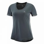 Salomon T-Shirt Mulher Agile Cinzento Escuro 11952-29612, Xs