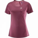 Salomon T-Shirt Mulher Agile Vermelho Escuro 12639-29491, Xs