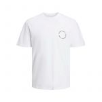 Jack & Jones T-Shirt Homem Jjsunset Tee Ss Crew Neck 12221013 Branco 8565-17288, S