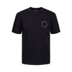 Jack & Jones T-Shirt Homem Jjsunset Tee Ss Crew Neck 12221013 Preto 8558-17271, M