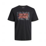 Jack & Jones T-Shirt Homem Tee Ss Crew Neck Fst 12232356 Preto 8454-16906, L