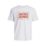 Jack & Jones T-Shirt Homem Tee Ss Crew Neck Fst 12232356 Branco 8452-16896, L
