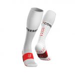 Compressport Meias de Joelho Full Socks Run 024003130 T3 Branco