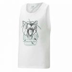Puma T-shirt de Basquetebol Tank B Branco 43245-53568, 9-10 Anos
