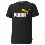 Puma T-shirt de Desporto de Manga Curta Essentials+ Two-tone Logo Preto 7027-12533, 7-8 Anos
