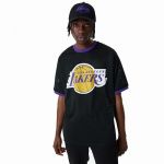 New Era T-shirt de Basquetebol Mesh La Lakers Preto 43360-53843, L