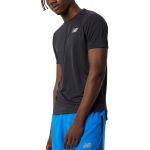 New Balance T-shirt Homem Impact Run Short Sleeve mt21262bk XL Preto