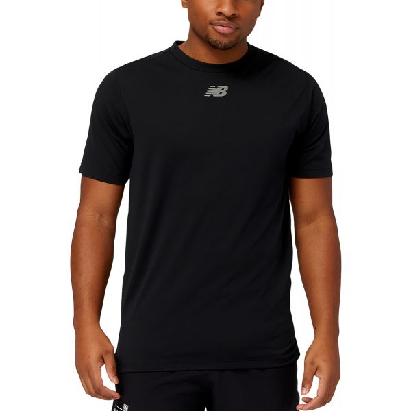 New Balance T-shirt Homem Impact Run Luminous Short Sleeve mt31251bkh S  Preto