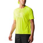 The North Face T-shirt Homem M Summit High Trail Run S/s nf0a7ztr8nt1 L Amarelo
