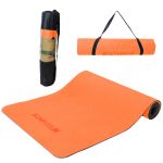 Bonplus BP Tapete de Yoga e Pilates Laranja Tapete Esportivo Tapete esportivo Inclui alça de ombro e bolsa de transporte 66x0,6x183cm Laranja