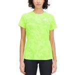 New Balance T-shirt Q Speed Jacquard Sleeve wt33281-thw S Amarelo