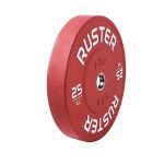 Ruster Disco Olímpico Bumper PRO Vermelho - 25kg