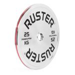 Ruster Disco Olímpico Powerlifting Cromado - 25kg
