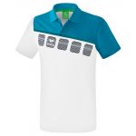 Erima T-shirt 5-C Poloshirt 1111909 XL Branco