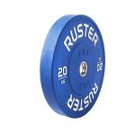Ruster Disco Olímpico Bumper PRO Azul - 20kg