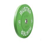 Ruster Disco Olímpico Bumper PRO Verde - 10kg
