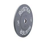 Ruster Disco Olímpico Bumper PRO Cinzento - 5kg
