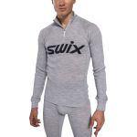 Swix Sweatshirt Racex Merino Half Zip 10120-23-10107 XL Cinzento