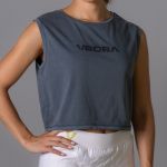 Vsportswear Tshirt Cropped Shot L Washed-grey - TCR23WGL