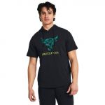Under Armour T-shirt Pjt Rck Payoff Ss Terry Hdy-blk 1383227-001 S Preto