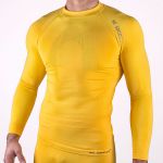 HO Soccer Camisola Térmica Adulto Manga Comprida Amarela Xl