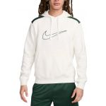 Nike Sweatshirt com Capuz M Nsw Sp Flc Fz Hoodie Bb fq8819-133 S Branco