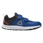 Reebok Almotio 4.0 Leather 2 Velcro Running Shoes Azul 28