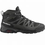Salomon X-ward Leather Mid Goretex Hiking Shoes Cinzento 44 Homem