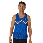 Asics Nations Run Sleeveless T-shirt Azul L Homem