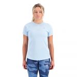 New Balance Impact Short Sleeve T-shirt Azul M Mulher