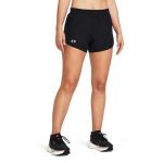 Under Armour Fly By 3in Shorts Preto XS Mulher