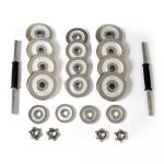 Keboo Serie 700 Dumbbell Set Prateado 30 kg