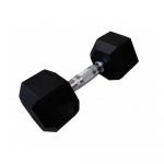 Softee Hex Dumbbell Preto 15 kg