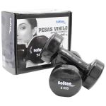 Softee Vinyl S Set Dumbbell Preto 5 kg