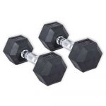 Olive Rubber Hex Pair Preto,Prateado 6 kg