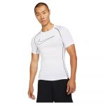 Nike Pro Dri Fit Short Sleeve T-shirt Branco XL / Regular Homem