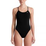 Nike Swim Hydrastrong Solids Cut Out Swimsuit Preto US 32 Mulher